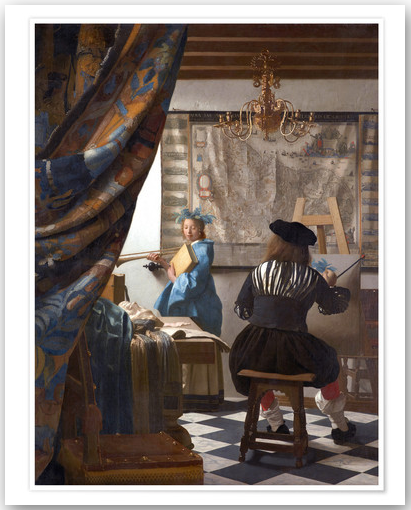 Jan Vermeer i sit atelier